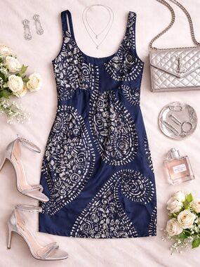 MICHAEL KORS Silk lined Scoop Neck Empire Waist Dress Size 2